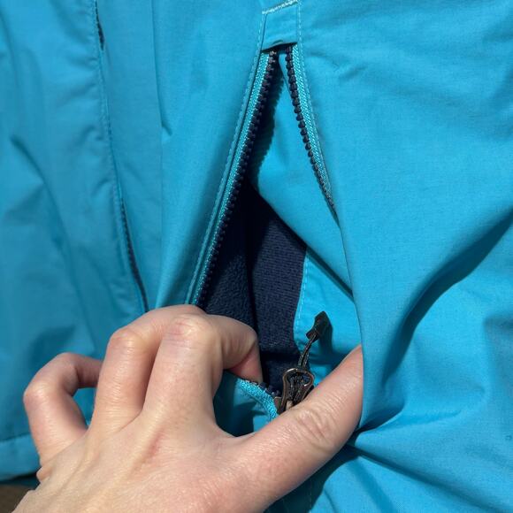 Columbia Thermal Coil Blue Nylon Hooded Jacket Size Medium | Excellent Condition - Picture 2 of 12